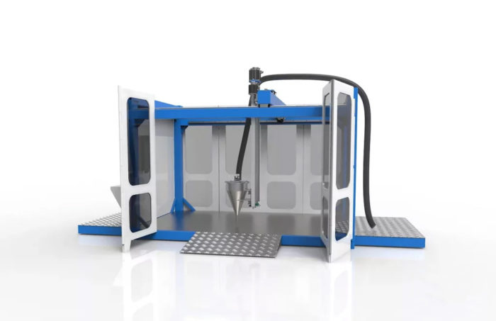 custom built concrete 3D printer