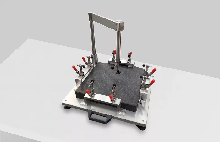 semi-con chuck straightening jig
