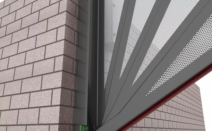 Fan shaped gate simulation