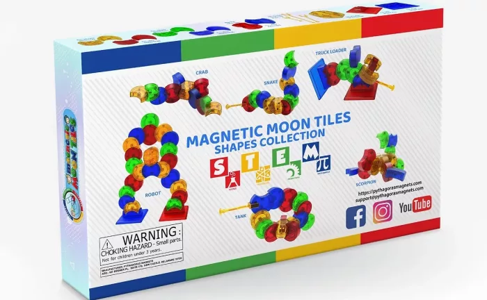Custom Magnetic Toy - "MOON TILES" - Image 4