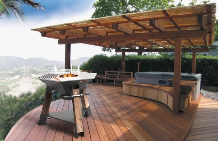 Custom designed "Plancha" grill system